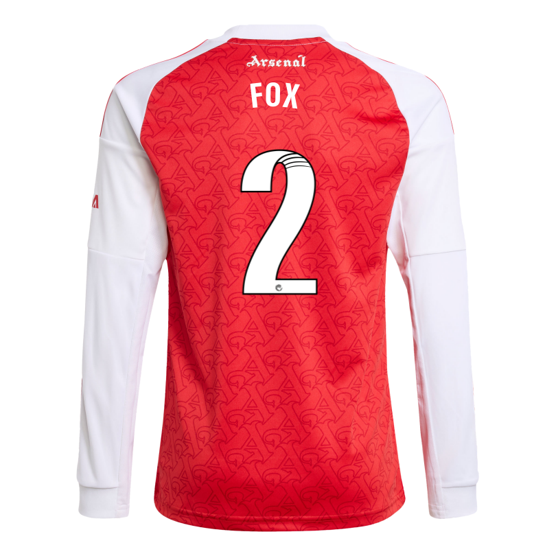 Arsenal adidas Kids 25/26 Long Sleeved Home Shirt